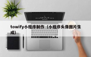 海丰towify小程序制作（小程序头像图片生成）
